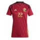 Belgia Jeremy Doku #22 Echipament de Fotbal Replică European 2024 Femei Acasa